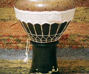 Дарбука кремическая, сомбати 9' Дарбука кремическая, сомбати 9'